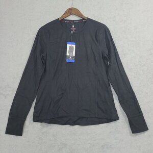 NEW Spyder Active Black Long Sleeve Based Layer Shirt L Women's // 23CT